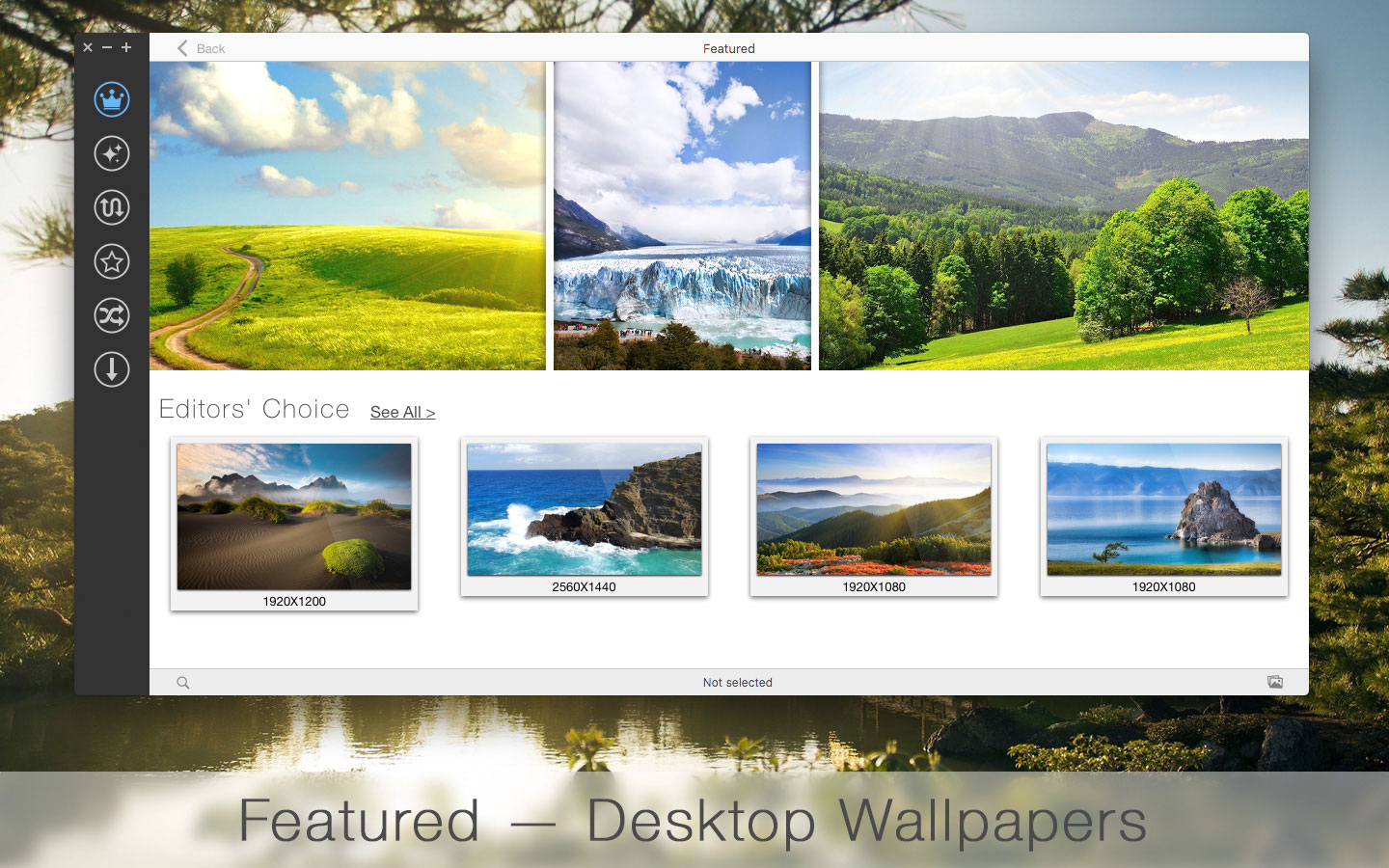 uDesktop NEXT - amaizing desktop wallpapers manager for Mac - Aperio Lux